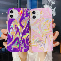 Laser Marble Glitter Phone Case All Inclusive