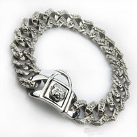 Stainless Steel Skull Dog Collar Necklace