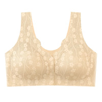 Front Buckle Underwear Vest Underwear Women's Seamless Front Buckle Plus Size Bra