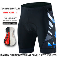 Three Pocket Bike Riding Shorts Men's Summer Hygroscopic Sweating Tight Silicone