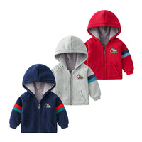 Children's Velvet Thickened Cartoon Embroidered Jacket