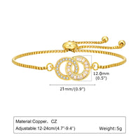 Minority Design Zircon Bracelet Round