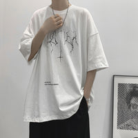 Mens Trendy Loose-fitting Short-sleeve T-shirt