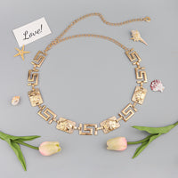 New Men's And Women's Advanced Sense Of Metal Tiger Waist Chain Gold Silver Waist Body Chain Decoration Dress Suit Evening Dress Chain Accessories