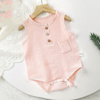 Newborn Summer Jumpsuit Thin Sleeveless Pajamas