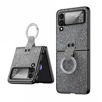Electroplating Glitter Ring Phone Case Rhinestones