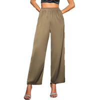 Fashionable Elegant Lustrous And Luxurious Satin Trousers