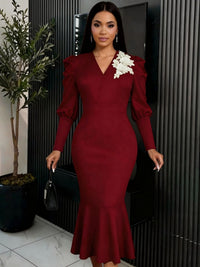 Waist-cinching Figure-flattering Mermaid Gown For Banquets