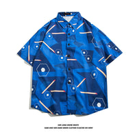 Fashionable Hawaiian Ice Silk Inch Shirt Man
