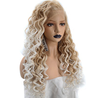 Female Small Volume Chemical Fiber Hair Front Lace Wig Headgear