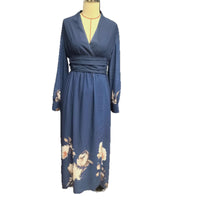 Women's Sapphire Blue Womens Slim-Fit Dress