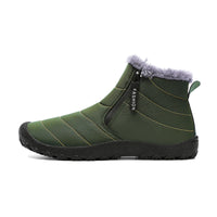 Outdoor Thickening Thermal Cotton Shoes Zipper Fleece-lined Winter Men's Shoes