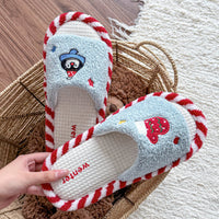 Breathable Sweat-absorbent Home Indoor Cotton Wear-resistant Fluffy Slippers Wholesale