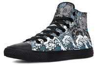 Printed Couple High Top Canvas Shoes