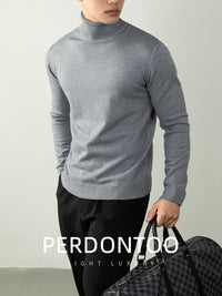 Thickened Men's Turtleneck Thermal Knitwear For Autumn And Winter