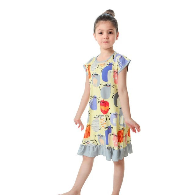 3D Printing Pajamas Children Clothes Children Pajamas Dresses Baby Girls Pajamas Pajamas