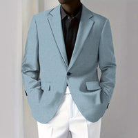 Men's Digital Print Long Sleeve Suit Jacket