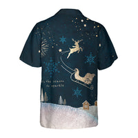 Pure Snow Dark Short Sleeved Christmas Shirt