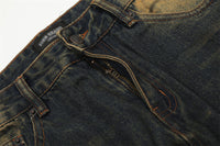 European And American Bootleg Pants Men's Design Niche Split Stitching Loose-fitting Wide-leg Trousers