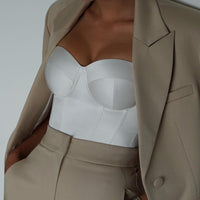 Tube Top Fishbone Chest Cup Waist Sexy Vest All-match Top