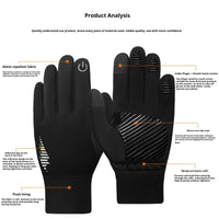 Men's Fleece-lined Anti-slip Thick Warm Riding Gloves