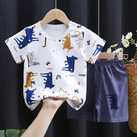 Children's Short-sleeved Suit Boys' Cotton T-shirt