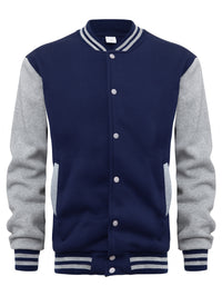 Men's Sweater Fleece Cardigan Coat Button Zipper Casual All-matching Jacket