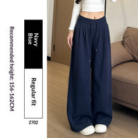 Draped Lightweight Casual Wide-leg Pants In An American Retro Style