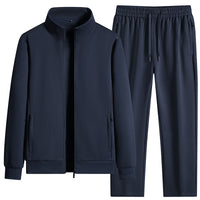 Pure Cotton Solid Color Leisure Sports Suit Autumn And Winter