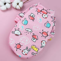 Printed Cartoon Pet Clothes Plus Velvet Two-legged Sweater