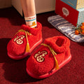 New Indoor Home Red Birthday Year Festive Woolen Slipper Winter