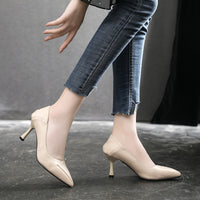 Soft Surface Small Size Two-way Work Stiletto Heel Large Size High Heels