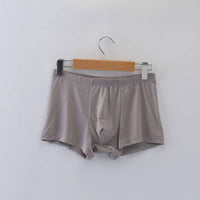 Men's Ice Silk Solid Color Boxer Shorts