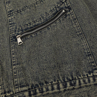 Punk High Street Design Sense Niche Tooling Denim Jacket Autumn