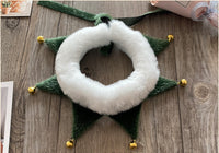 Christmas Bib Ornament Decoration Pet Saliva Towel Winter Warm Scarf