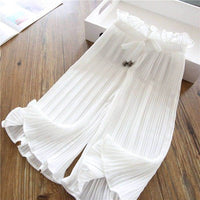Girls' New Nine Points Anti-mosquito Casual Wide Leg Pants