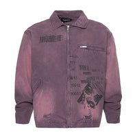 Gradient Inkjet Workwear Jacket For Men