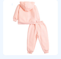 Girls' Fleece Suit Long Sleeve Hooded