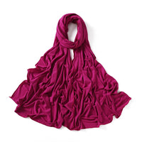 56 Colors Solid Color Modal Scarf Small Size Monochrome Jersey Veil Mercerized Cotton Scarf