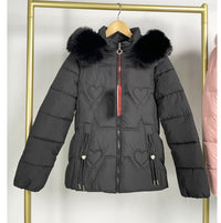 Fur Collar Fashionable Warm Jacket Women