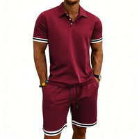 European American Sports And Leisure Lapel Short Sleeves