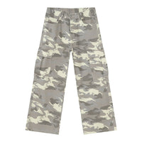 Mens Retro Camo Cargo Denim Jeans With Big Pockets