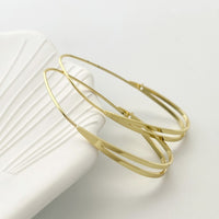 Metal-style Circular Earrings For Women