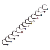 Stainless Steel Diamond Nose Ring Prickly Jewelry