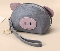 Anti-degaussing Card Holder Cartoon Organ Document Package Mini Pig Student Coin Purse
