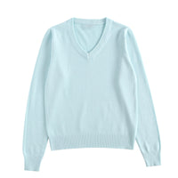 School-supplied Dark Gray Long-sleeve Knit Top