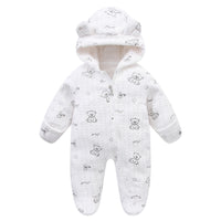 Fashion Newborn Clothes Baby Fleece-lined Jumpsuit