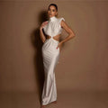 Sleeveless Long Bodycon Sheath Dress Slim Fit