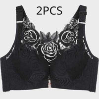 Lace Large Size Thin Front Buckle Underwear