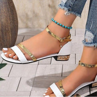 Ankle-strap Buckle Women's Casual Beach Sandals